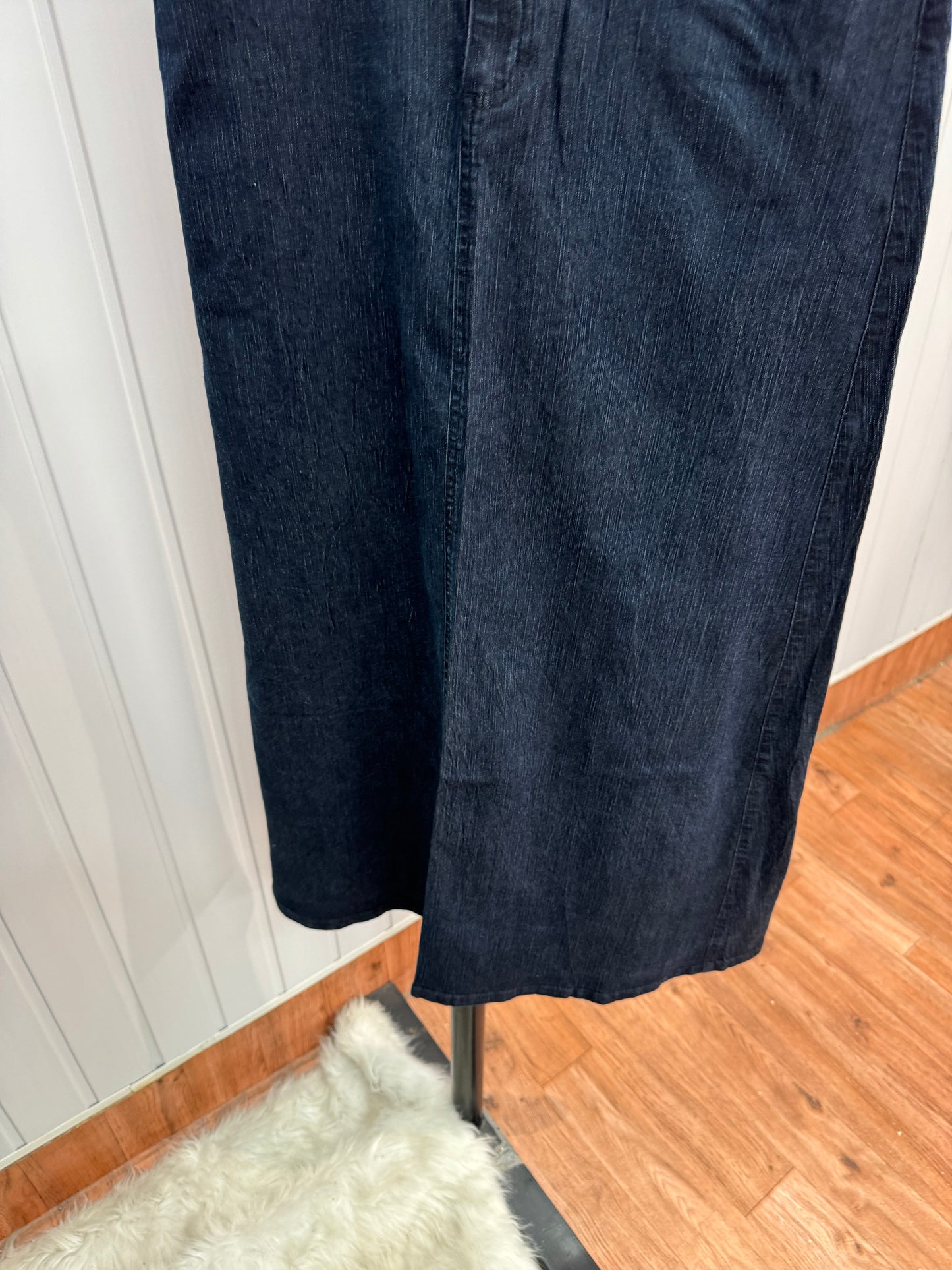 S43-30 Long Denim Skirt