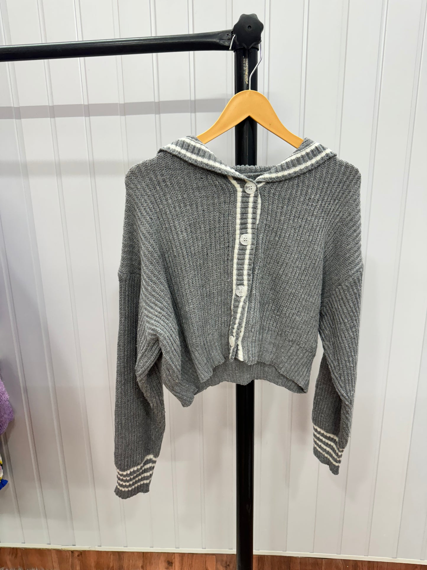 ST52-Grey Cardigan