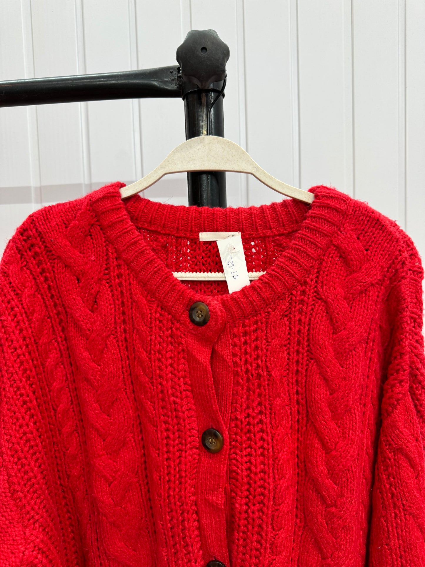 ST12-Red Cardigan