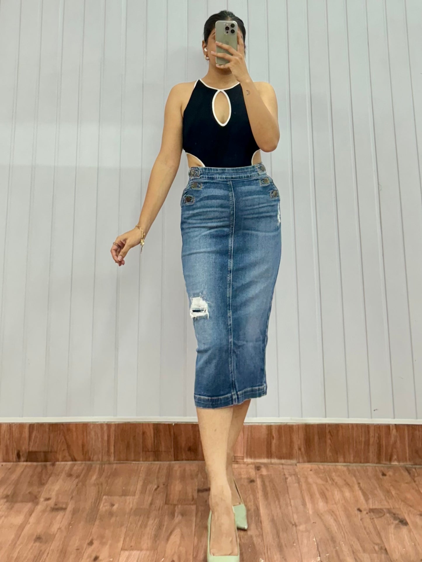 S93-24 Denim Skirt