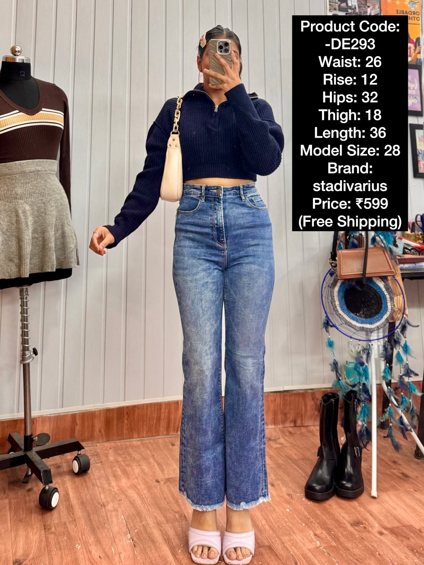 DE293-26 Bootcut Jeans