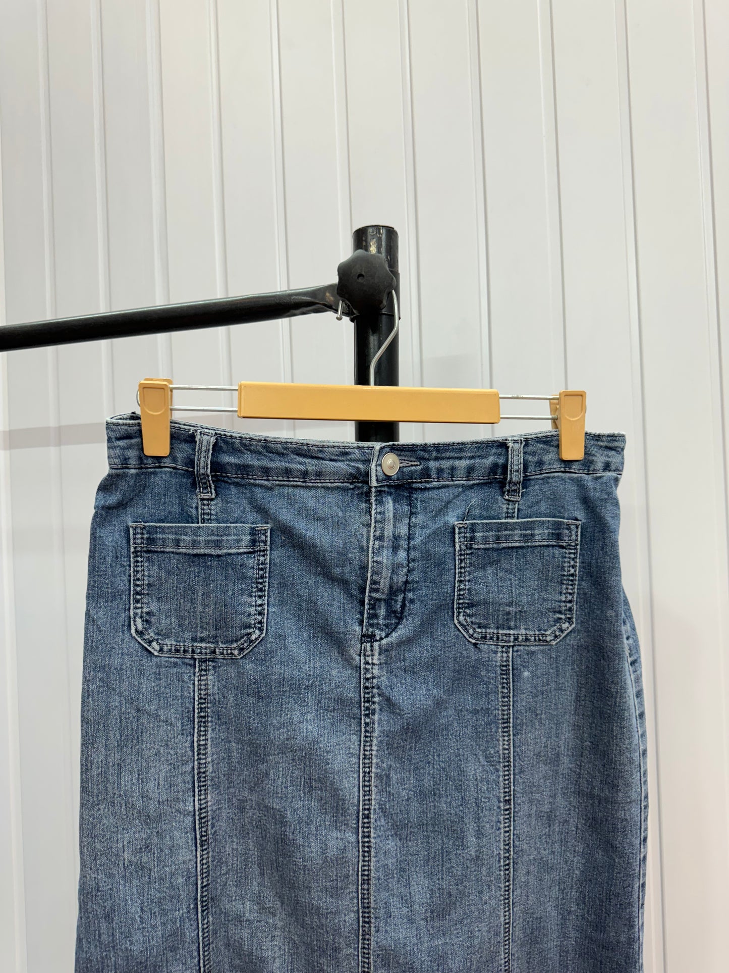 S24-34 Long Denim Skirt