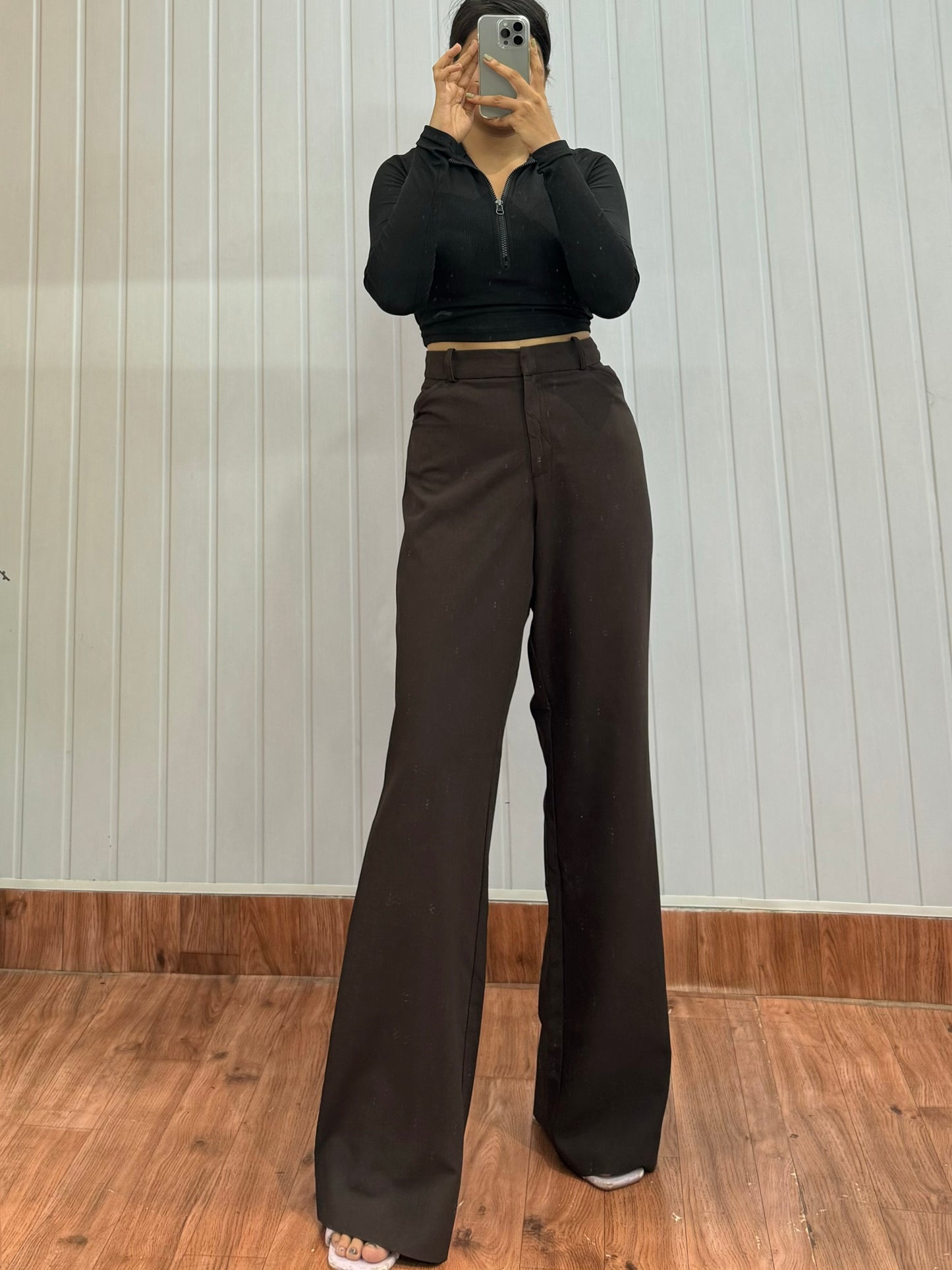 0830-34 Dark Brown Trousers