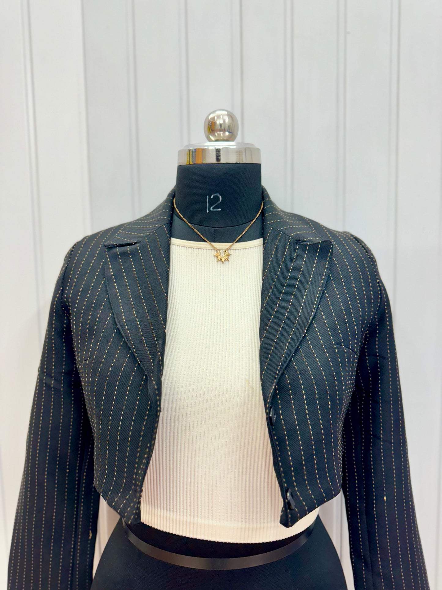 B53-Black Stripe Blazer