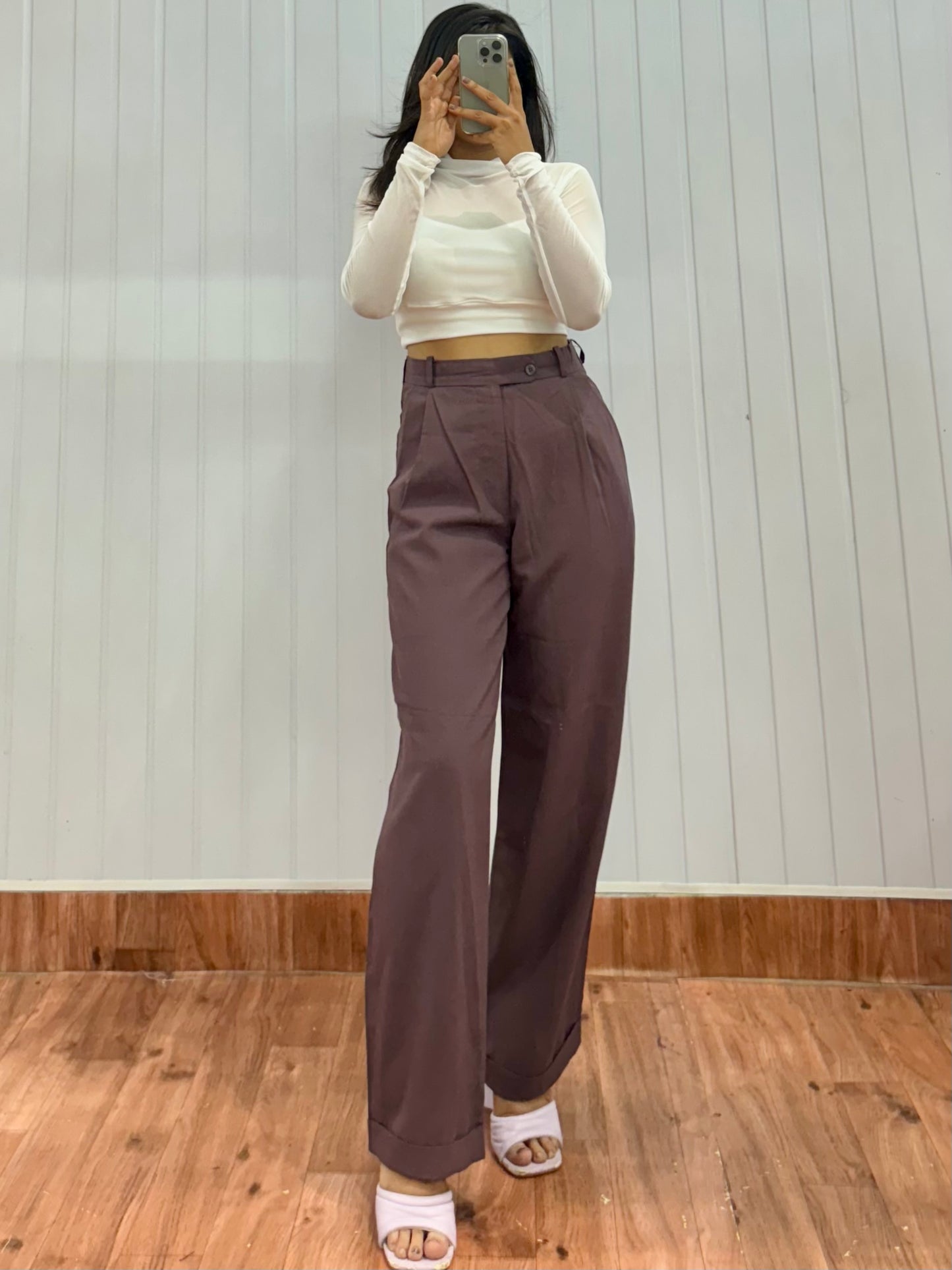 T10-28 Mauve Korean Trousers