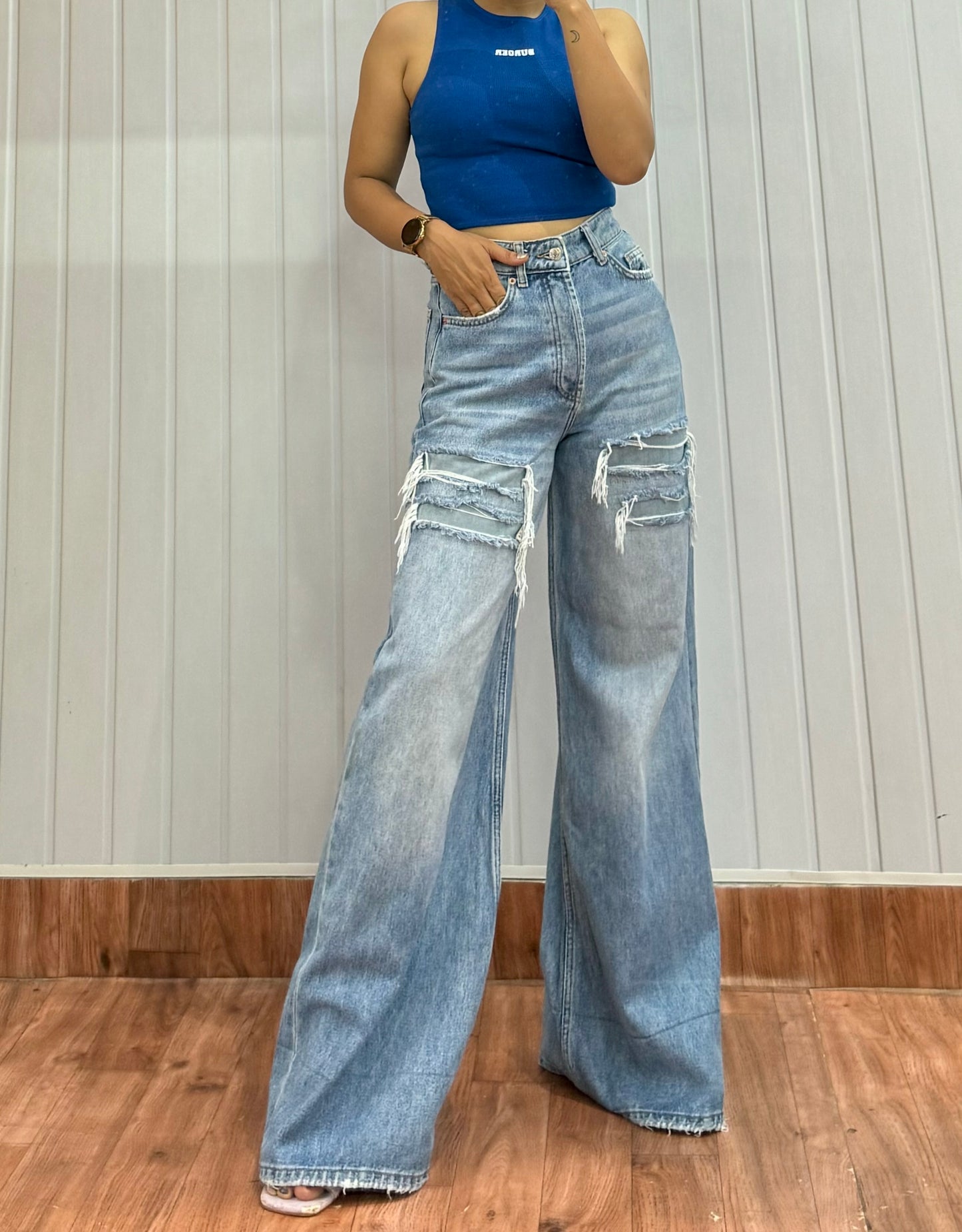 0203-26 Wideleg Jeans