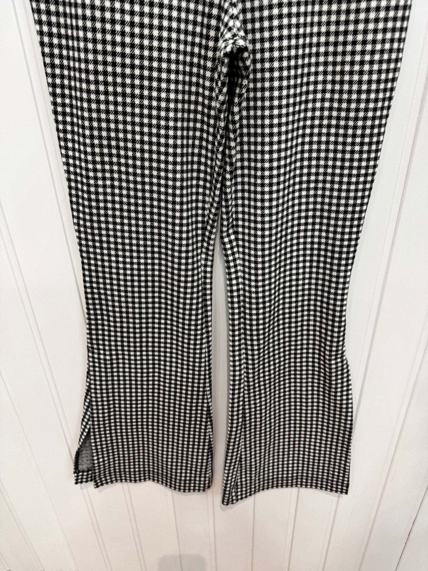 3124-26 Gingham Bootcut Trousers