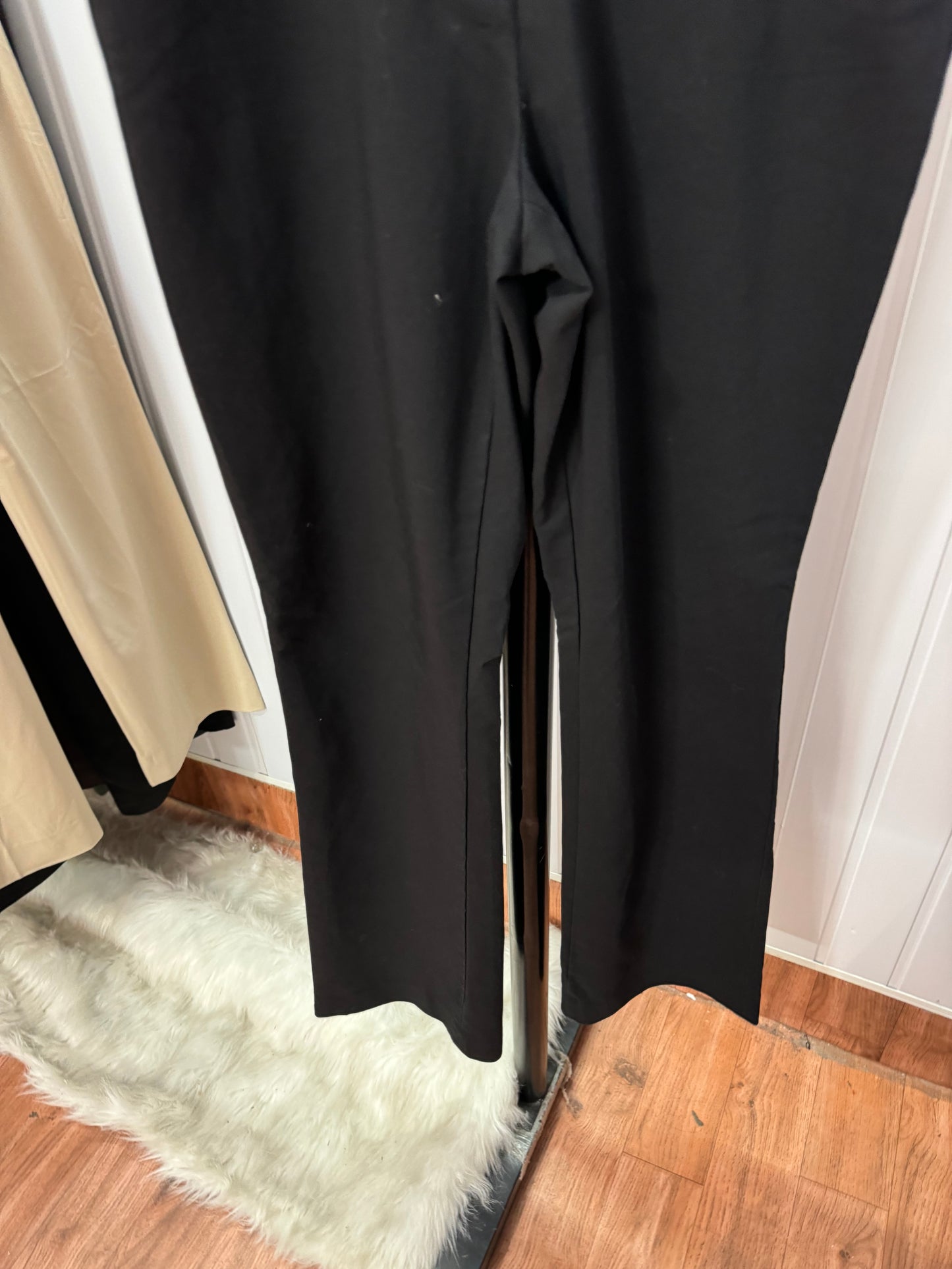 0833-26 Black Straight Trousers