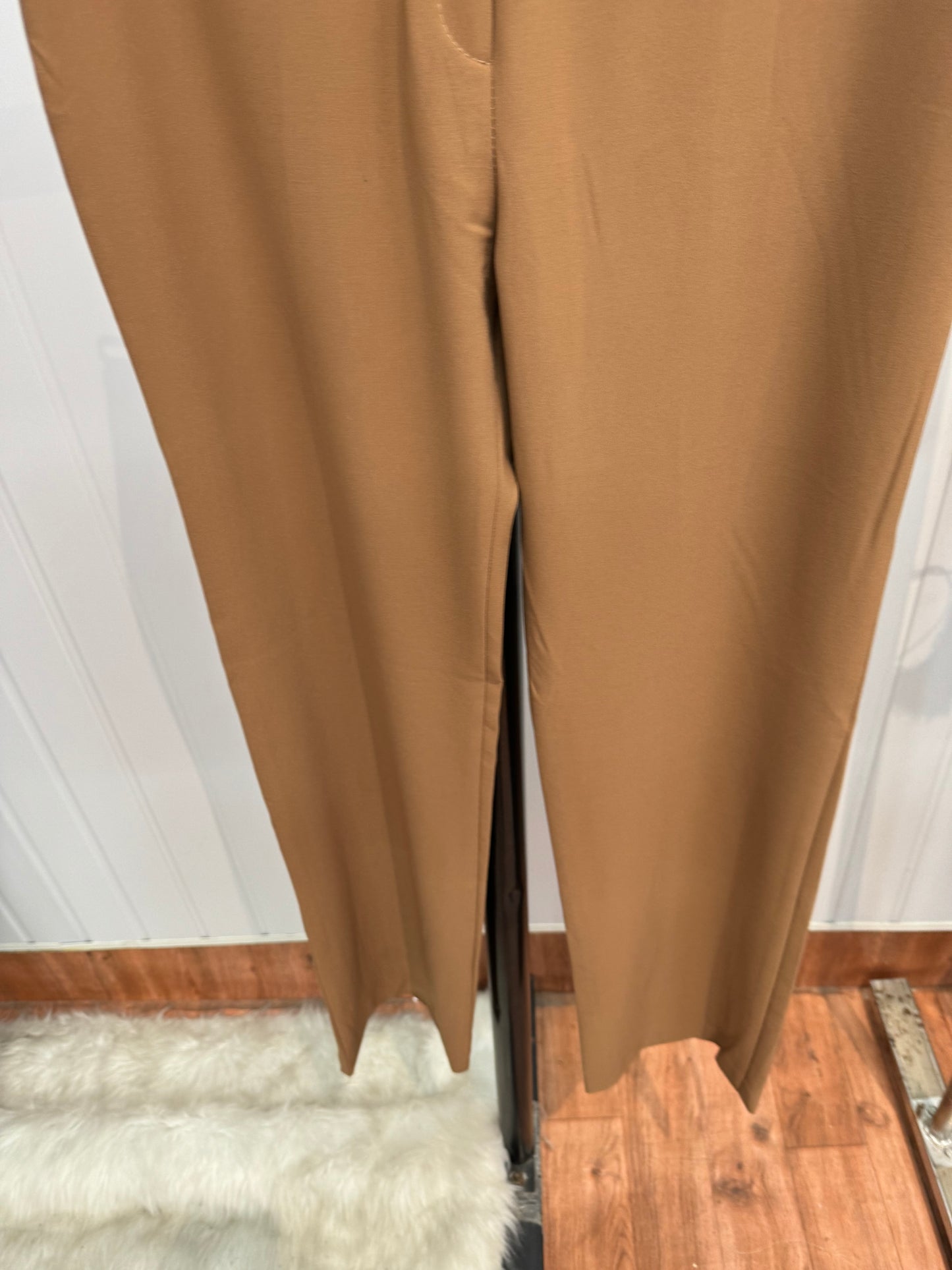 0817-26 Brown Flared Trousers