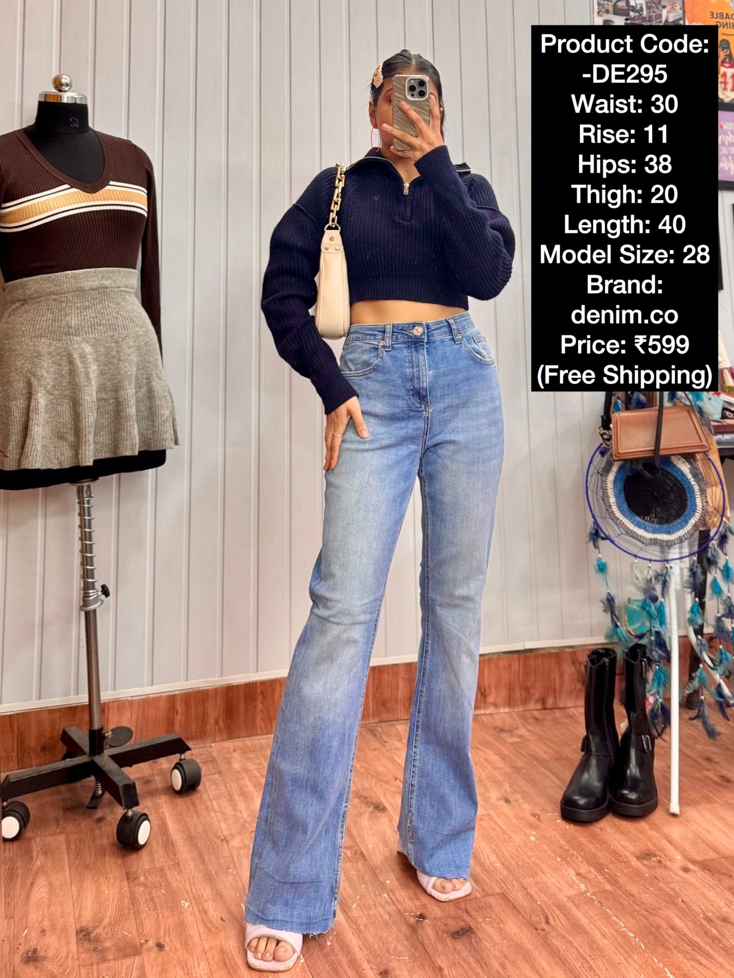 DE295-30 Bootcut Jeans