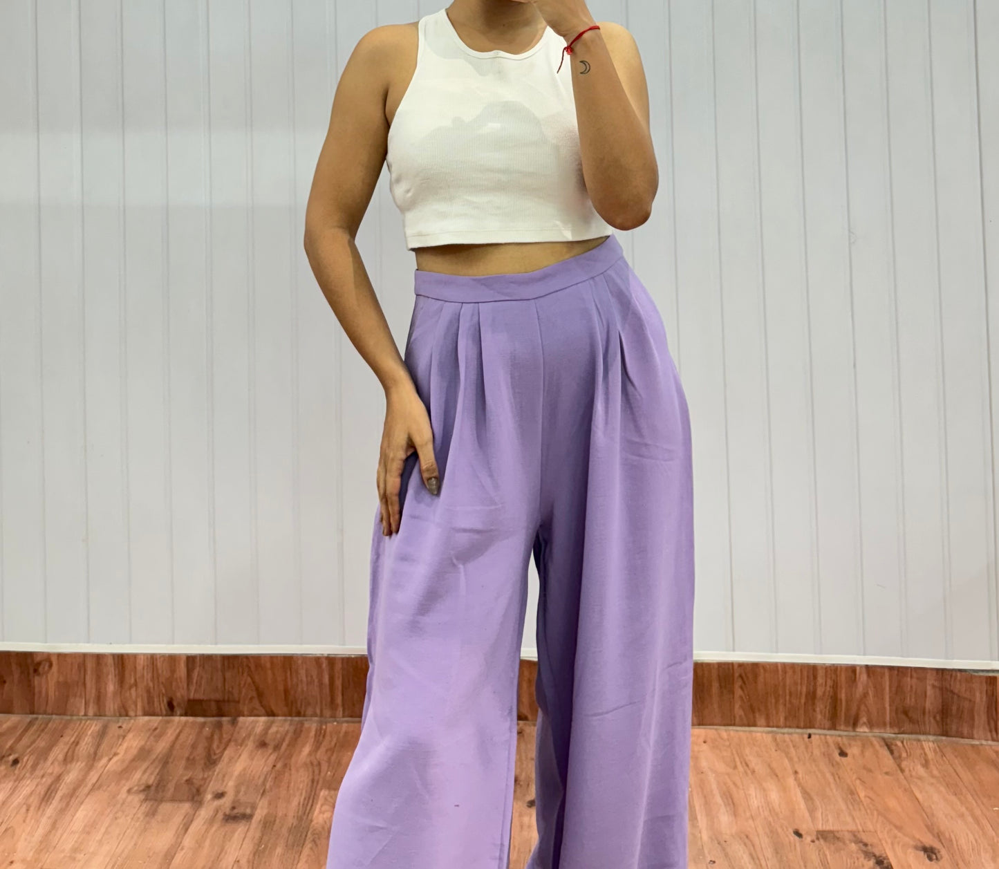 1505-28 Lavender Flare Pants