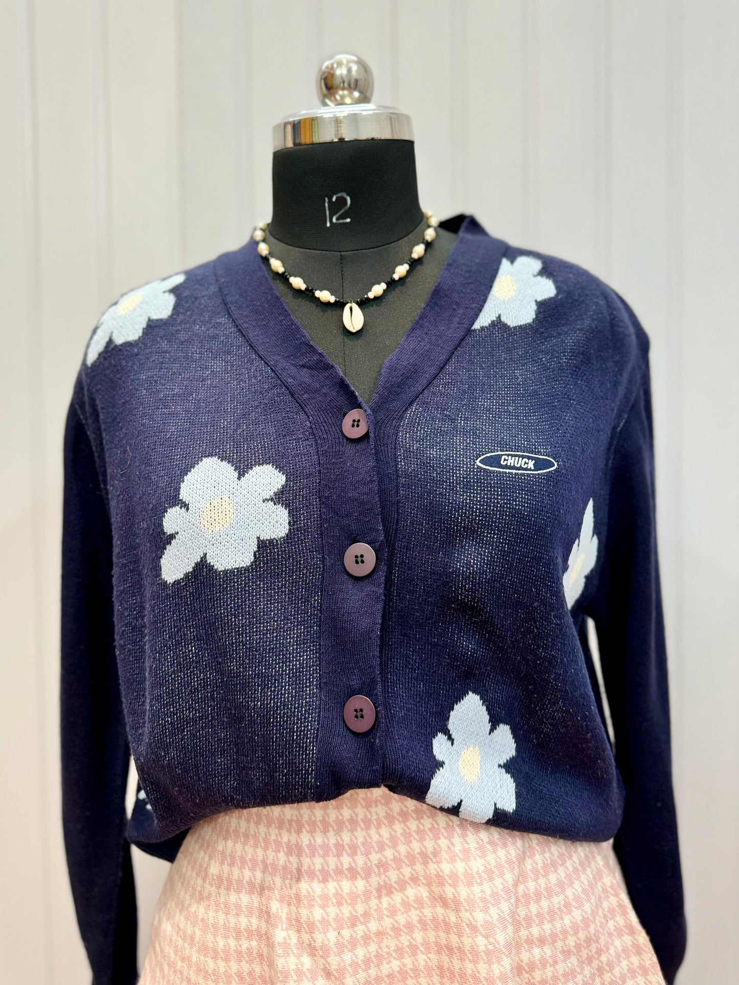 ST08-Blue Floral Cardigan