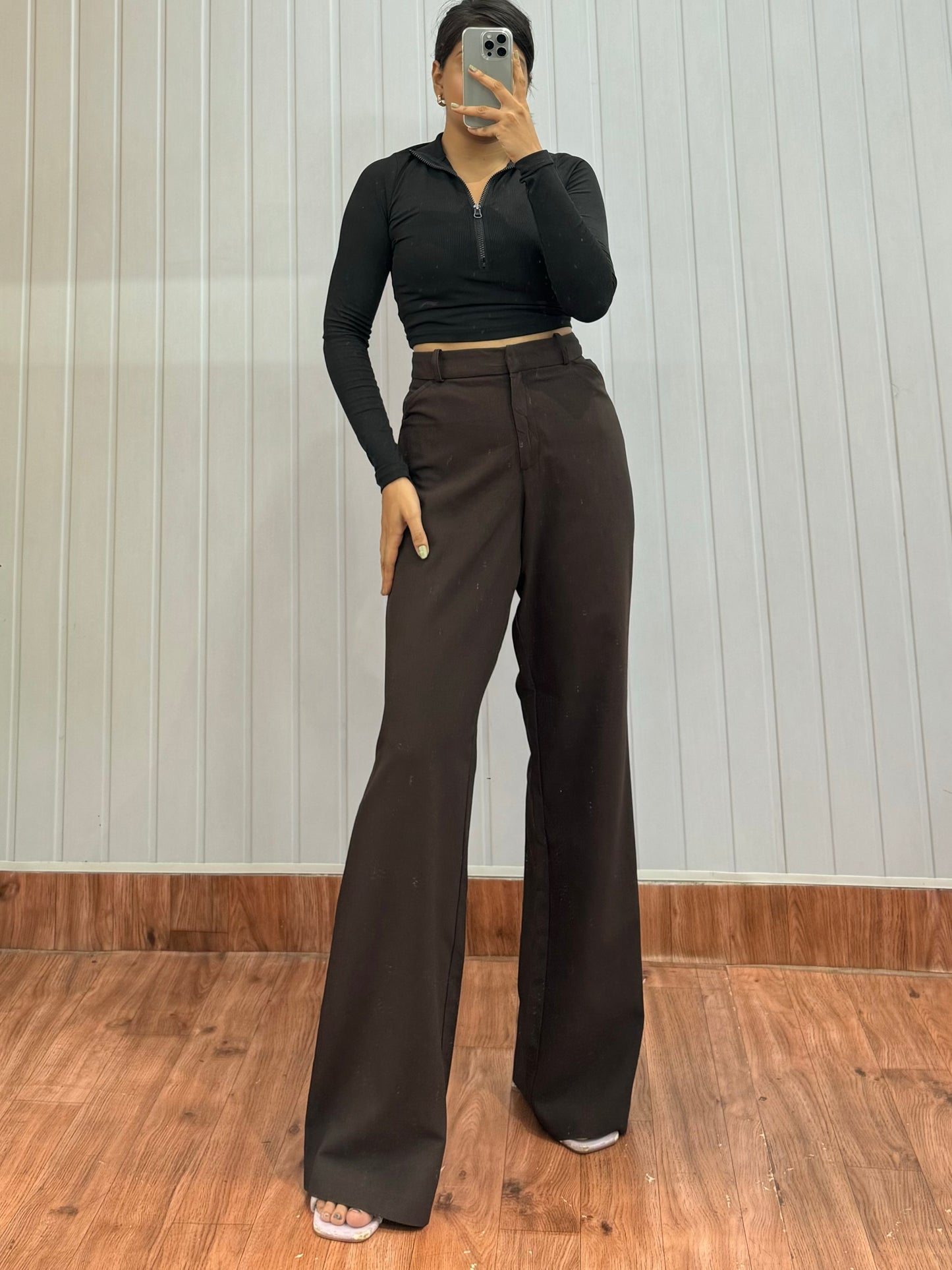 0830-34 Dark Brown Trousers