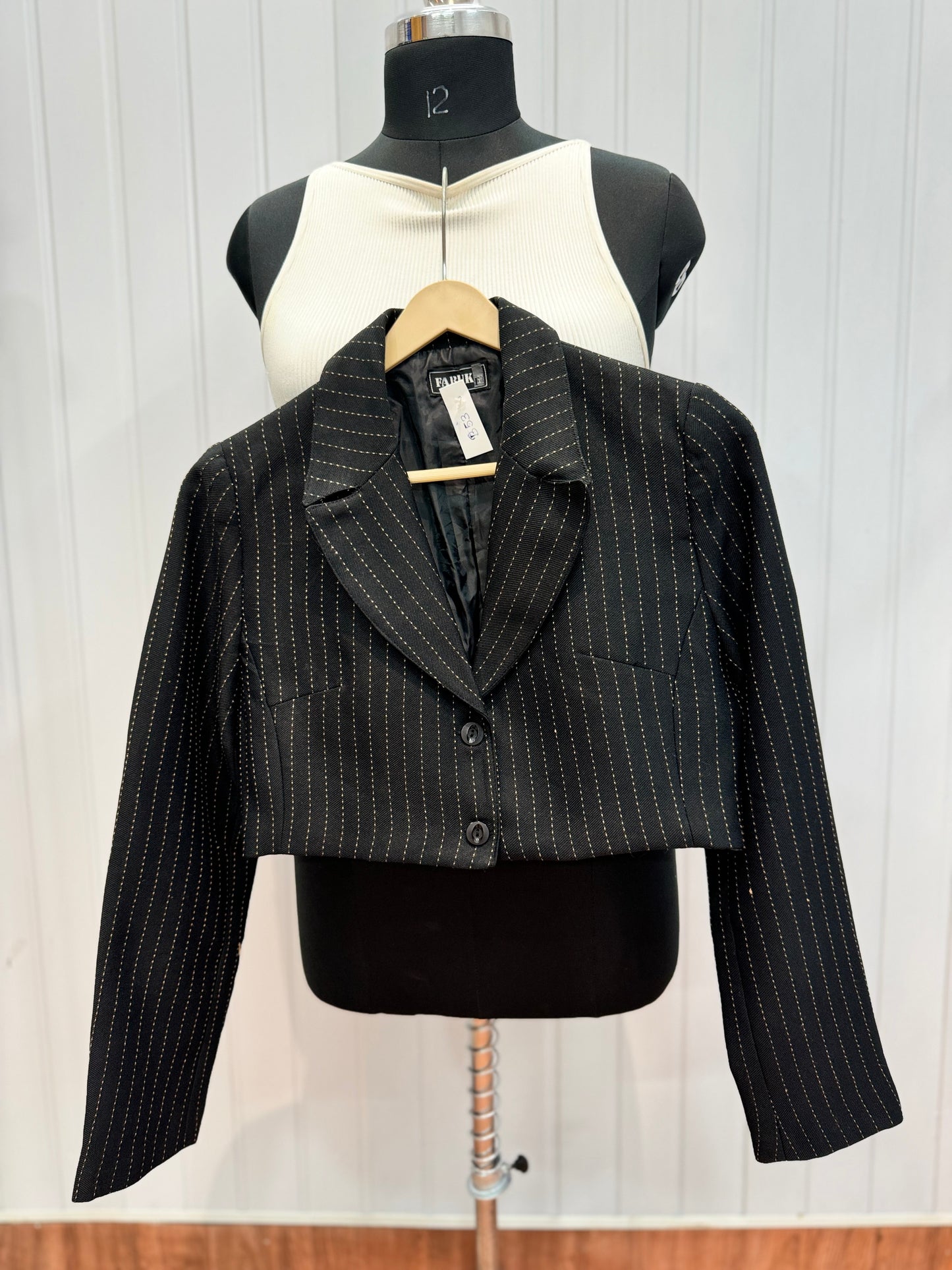 B53-Black Stripe Blazer