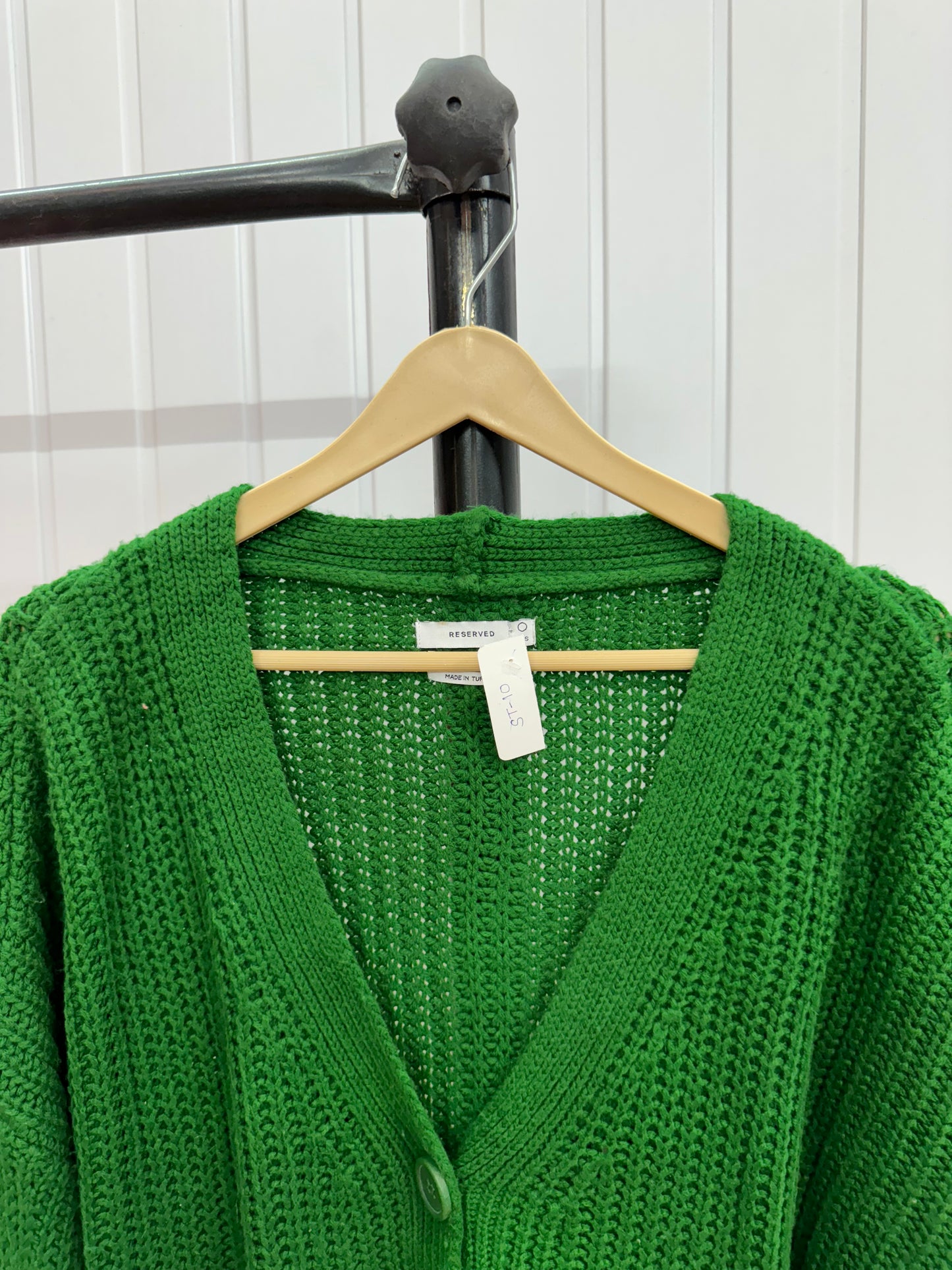 ST10-Green Cardigan