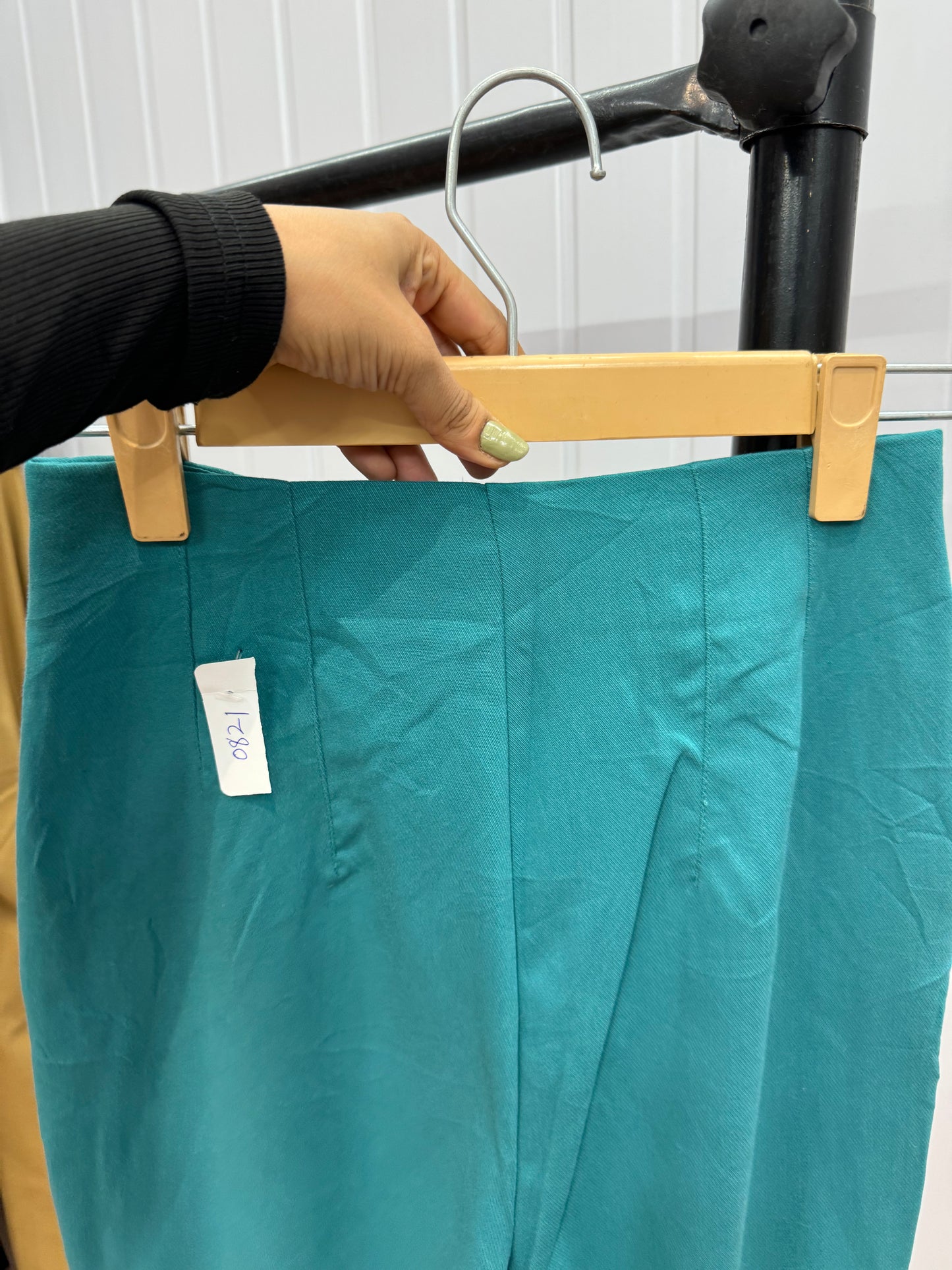 0821-26 Turquoise Tapered Trousers