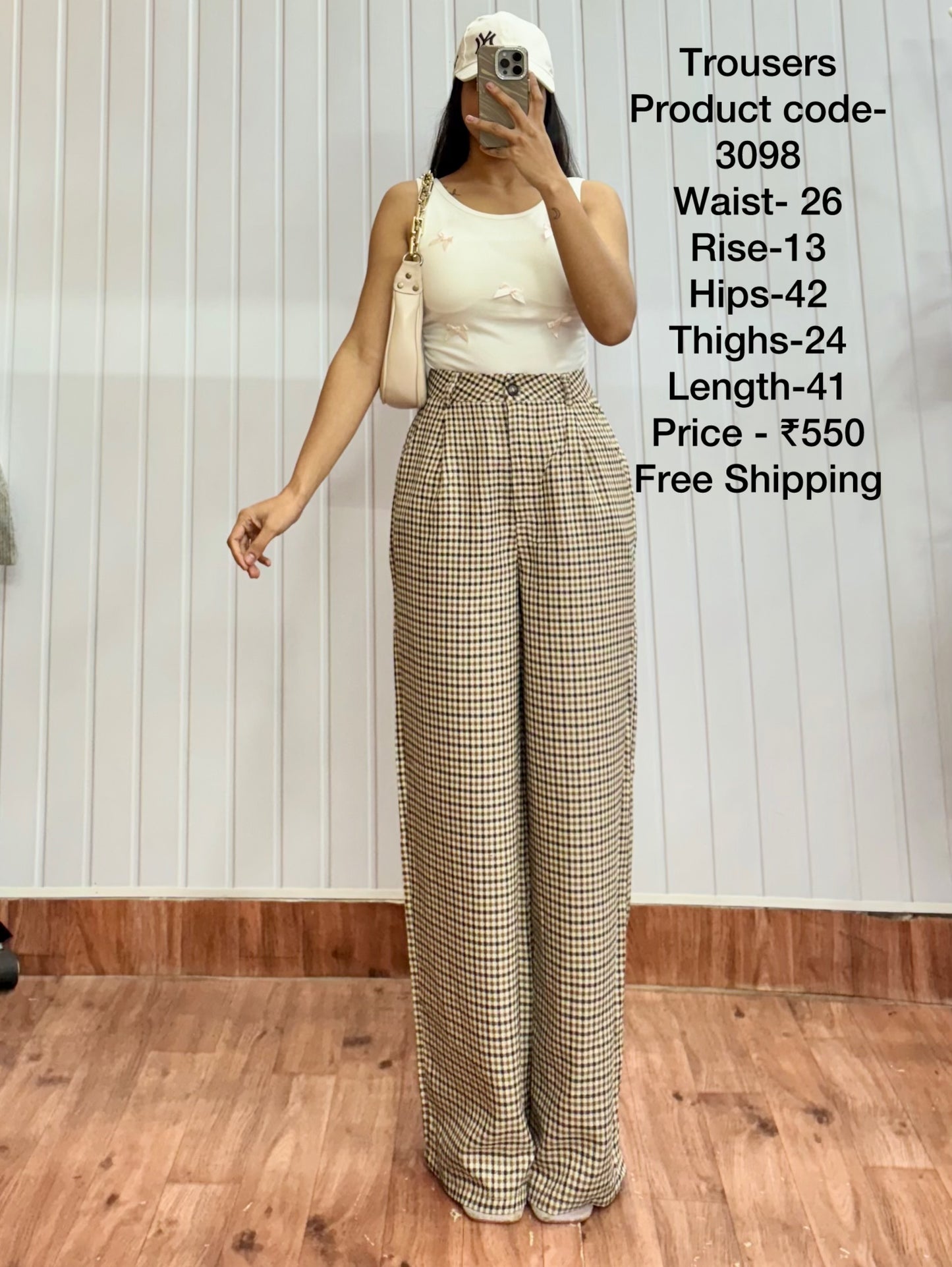 3098-26 Gingham Trousers