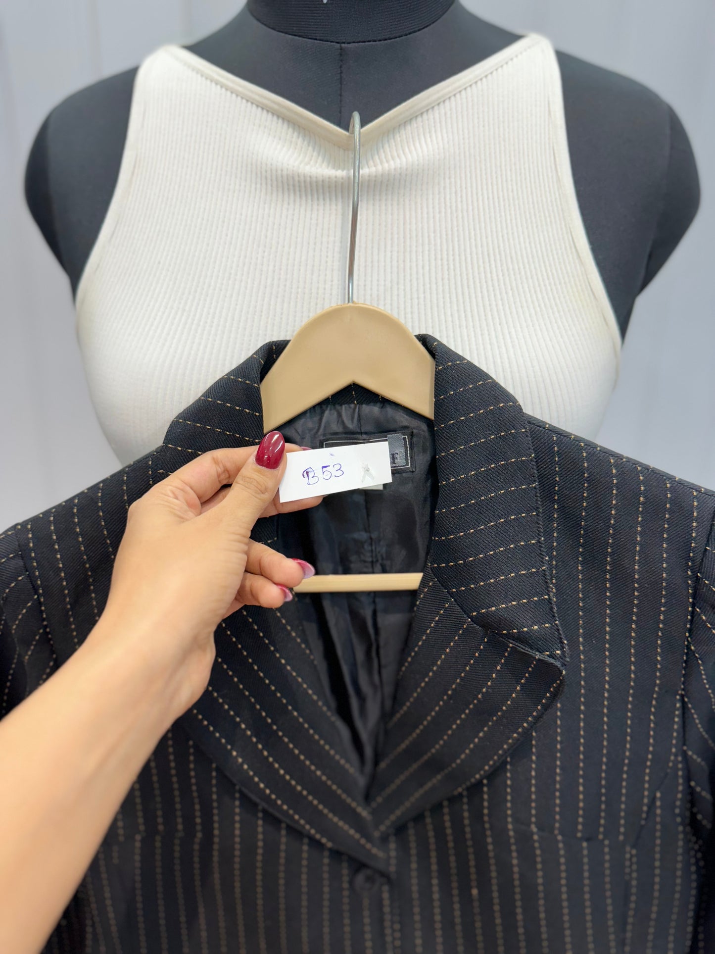 B53-Black Stripe Blazer