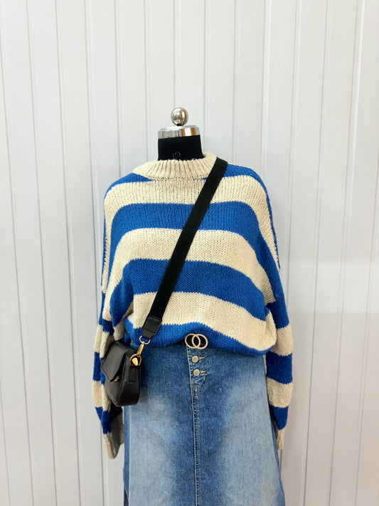 ST44-Blue stripes jumper